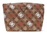 GUESS Eliette Logo Travel Top Zip Cosmetic Bag XL Ginger Logo GUESS Eliette Logo Travel Top Zip Cosmetic Bag XL Ginger Logo