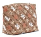 GUESS Eliette Logo Travel Top Zip Cosmetic Bag XL Ginger Logo GUESS Eliette Logo Travel Top Zip Cosmetic Bag XL Ginger Logo