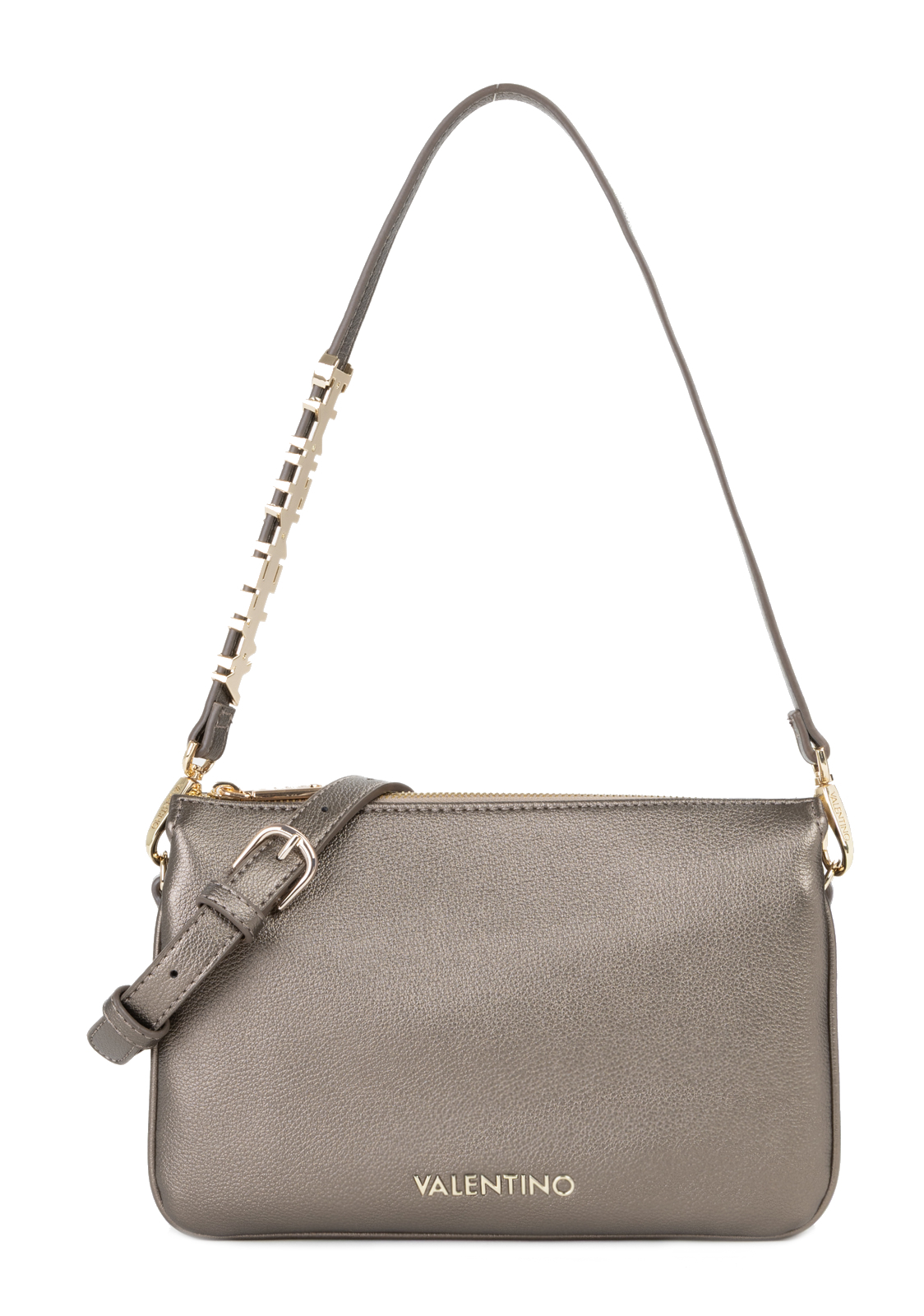 VALENTINO Barn Crossbody Bag Gun Metal