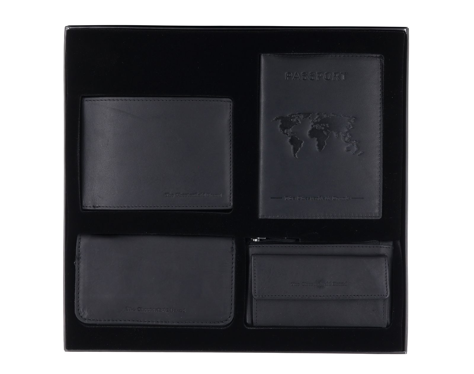 The Chesterfield Brand Gift Set Leather Men's Black