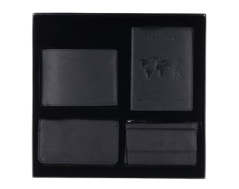 The Chesterfield Brand Gift Set Leather Men's Black The Chesterfield Brand Gift Set Leather Men's Black