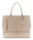 GUESS Maxine Zip Bottom Tote Light Taupe GUESS Maxine Zip Bottom Tote Light Taupe