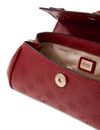 GUESS Diana Mini Top Handle Flap Dark Cherry Logo GUESS Diana Mini Top Handle Flap Dark Cherry Logo