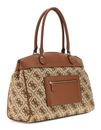 GUESS Audrey Logo Deluxe Dome Tote Cognac Logo GUESS Audrey Logo Deluxe Dome Tote Cognac Logo