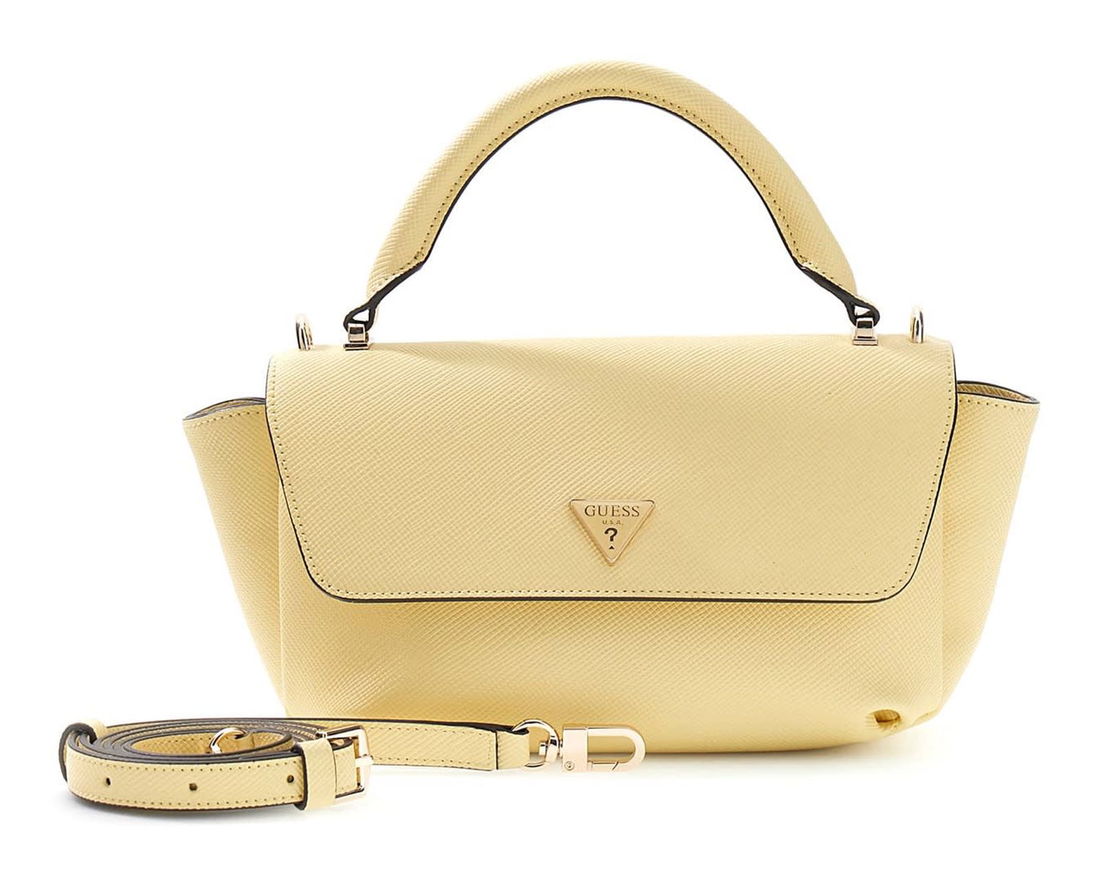 GUESS Gilda Top Handle Flap Pale Yellow