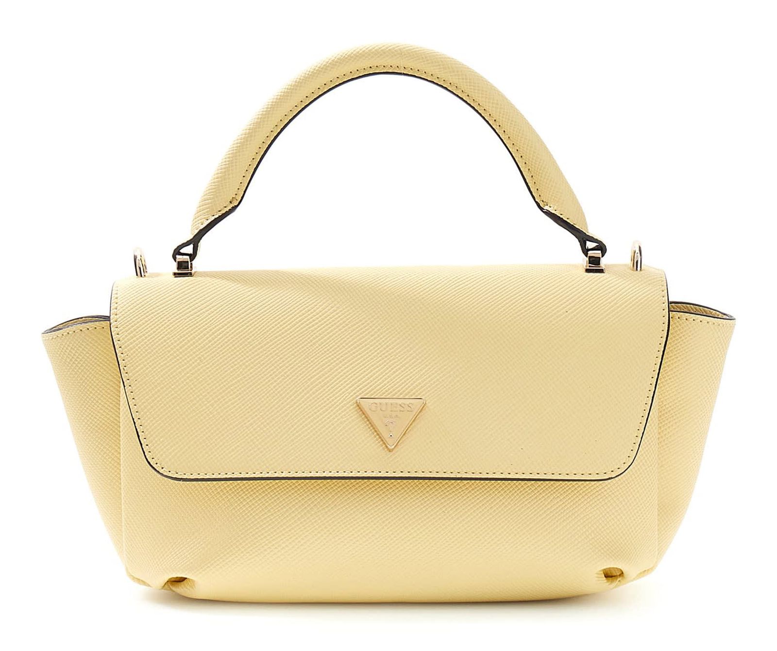 GUESS Gilda Top Handle Flap Pale Yellow GUESS Gilda Top Handle Flap Pale Yellow