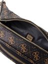 GUESS Latona Belt Bag Brown Logo / Black GUESS Latona Belt Bag Brown Logo / Black