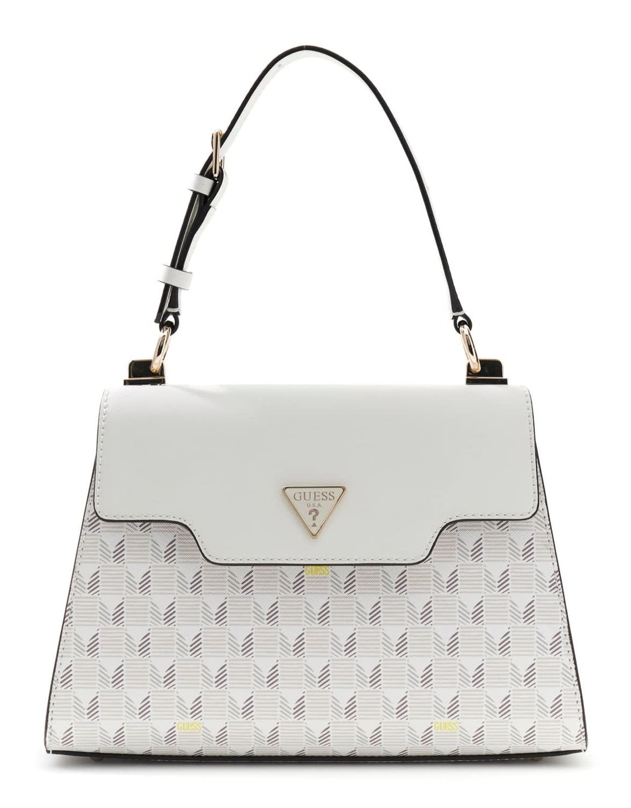 GUESS G Wave II Top Handle Flap Stone Logo GUESS G Wave II Top Handle Flap Stone Logo