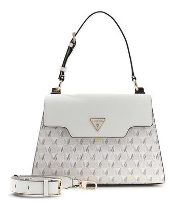 GUESS G Wave II Top Handle Flap Stone Logo GUESS G Wave II Top Handle Flap Stone Logo