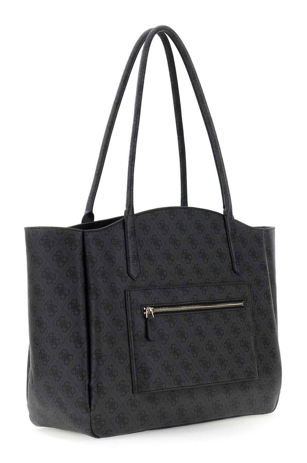 GUESS Lindsey Travel Tote Coal Logo GUESS Lindsey Travel Tote Coal Logo