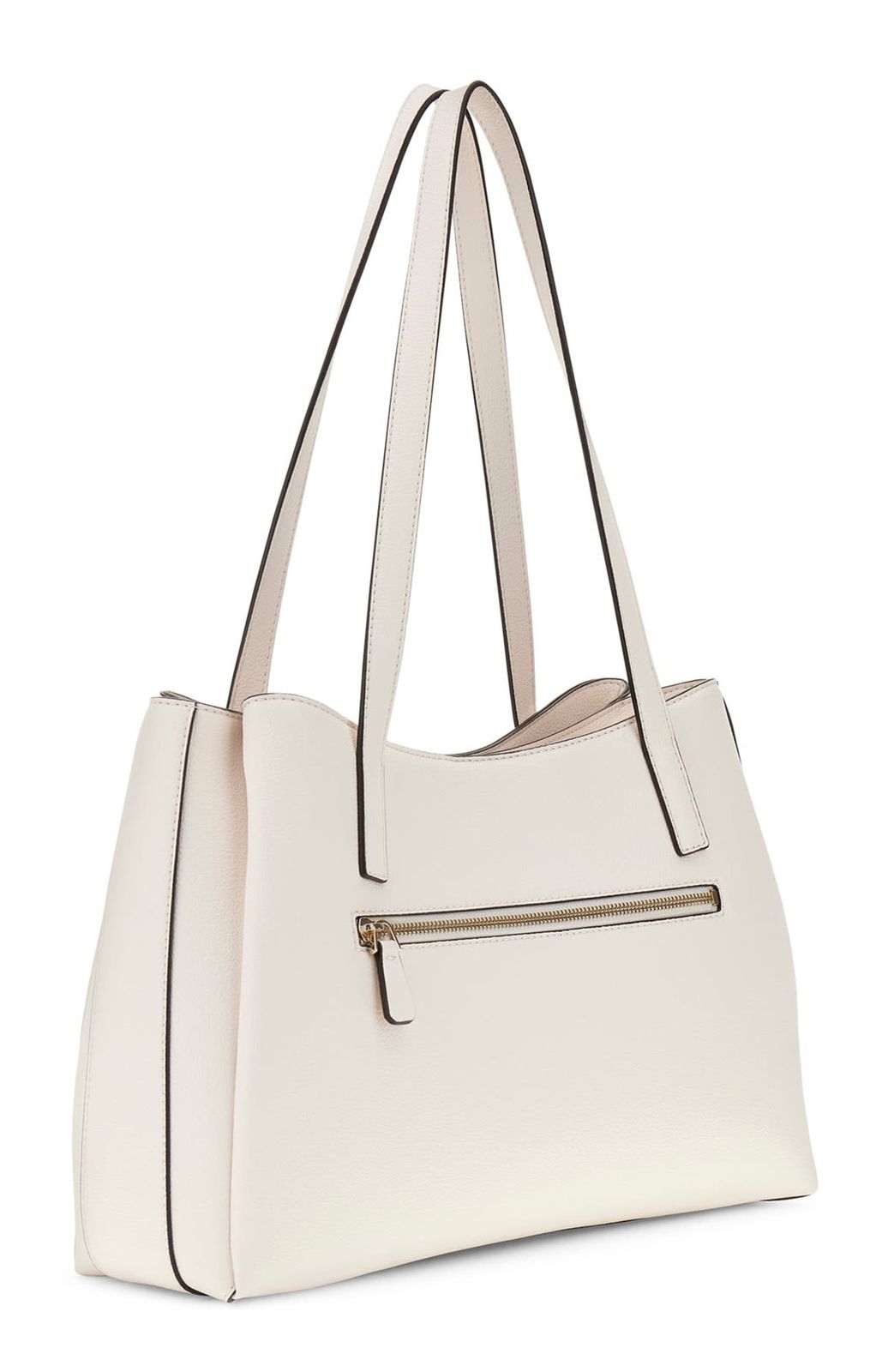 GUESS Camelia 3 Compartment Tote Cream White GUESS Camelia 3 Compartment Tote Cream White