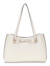 GUESS Camelia 3 Compartment Tote Cream White GUESS Camelia 3 Compartment Tote Cream White