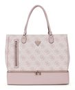 GUESS Zip Bottom Tote Orchid Logo GUESS Zip Bottom Tote Orchid Logo