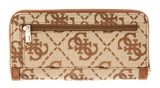 GUESS Audrey Logo SLG Zip Around Wallet L Latte Logo GUESS Audrey Logo SLG Zip Around Wallet L Latte Logo