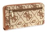 GUESS Audrey Logo SLG Zip Around Wallet L Latte Logo GUESS Audrey Logo SLG Zip Around Wallet L Latte Logo