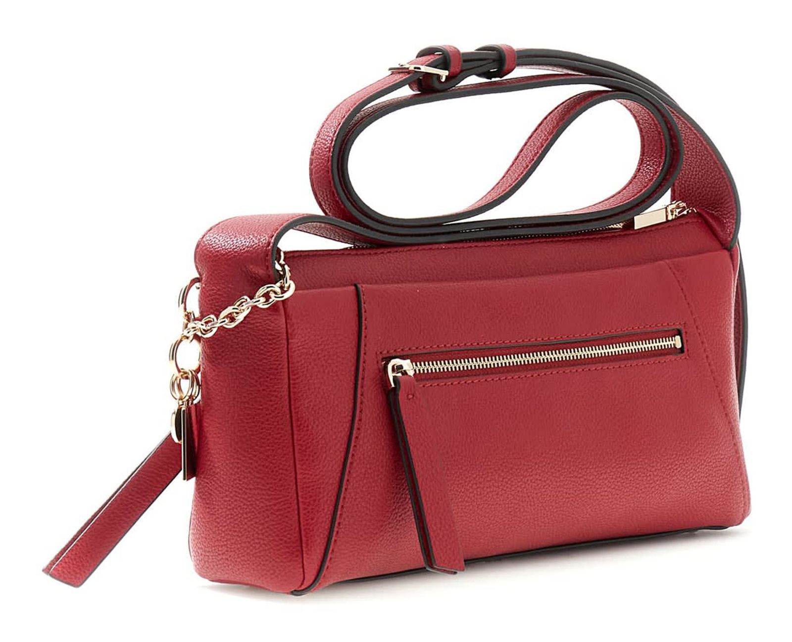 GUESS Devon Mini Crossbody Dark Cherry GUESS Devon Mini Crossbody Dark Cherry