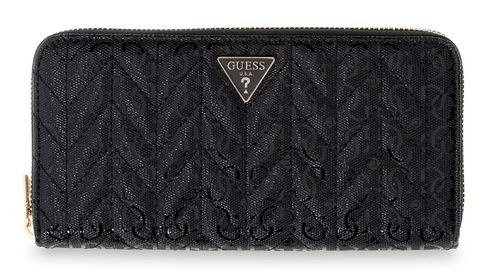 GUESS Stacey SLG Zip Around Wallet L Black GUESS Stacey SLG Zip Around Wallet L Black