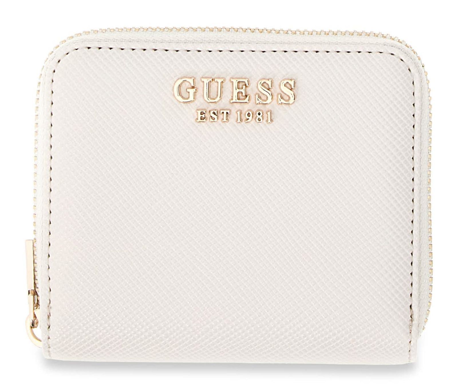 GUESS Gilda SLG Zip Around Wallet S Cream White