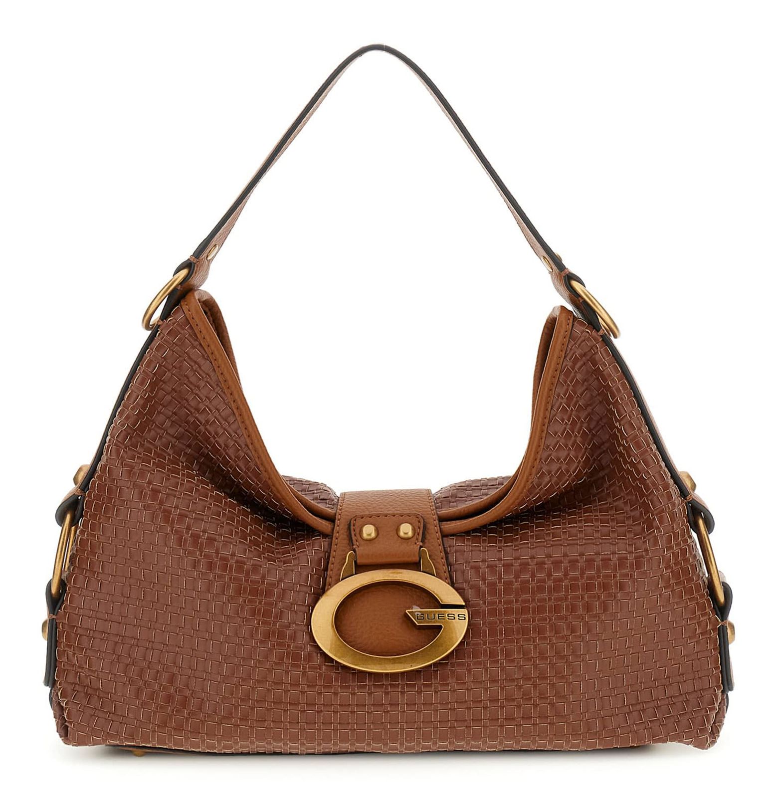 GUESS Camden Shoulder Bag Cognac