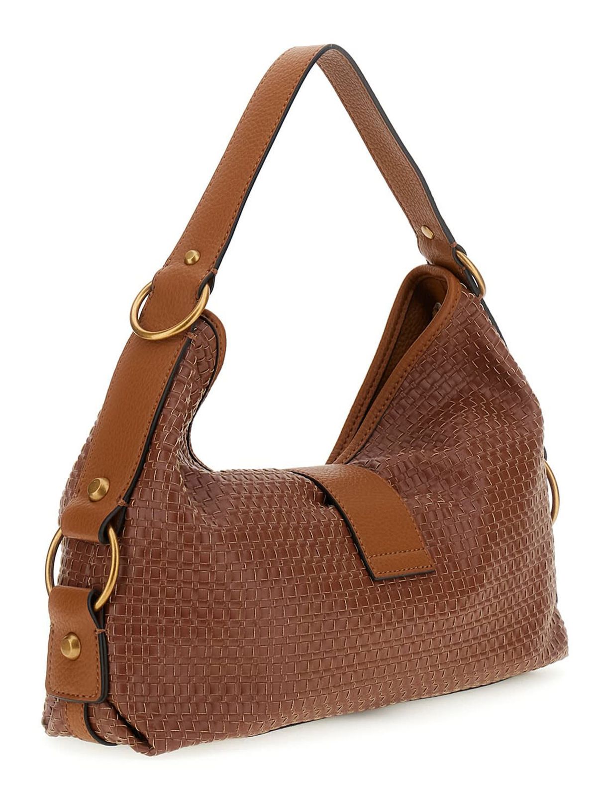 GUESS Camden Shoulder Bag Cognac GUESS Camden Shoulder Bag Cognac