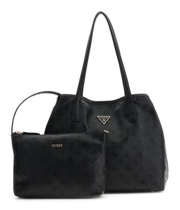 GUESS Victtoria 2 in 1 Tote L Black Logo
