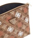 GUESS Eliette Logo Travel Top Zip Cosmetic Bag XL Ginger Logo GUESS Eliette Logo Travel Top Zip Cosmetic Bag XL Ginger Logo