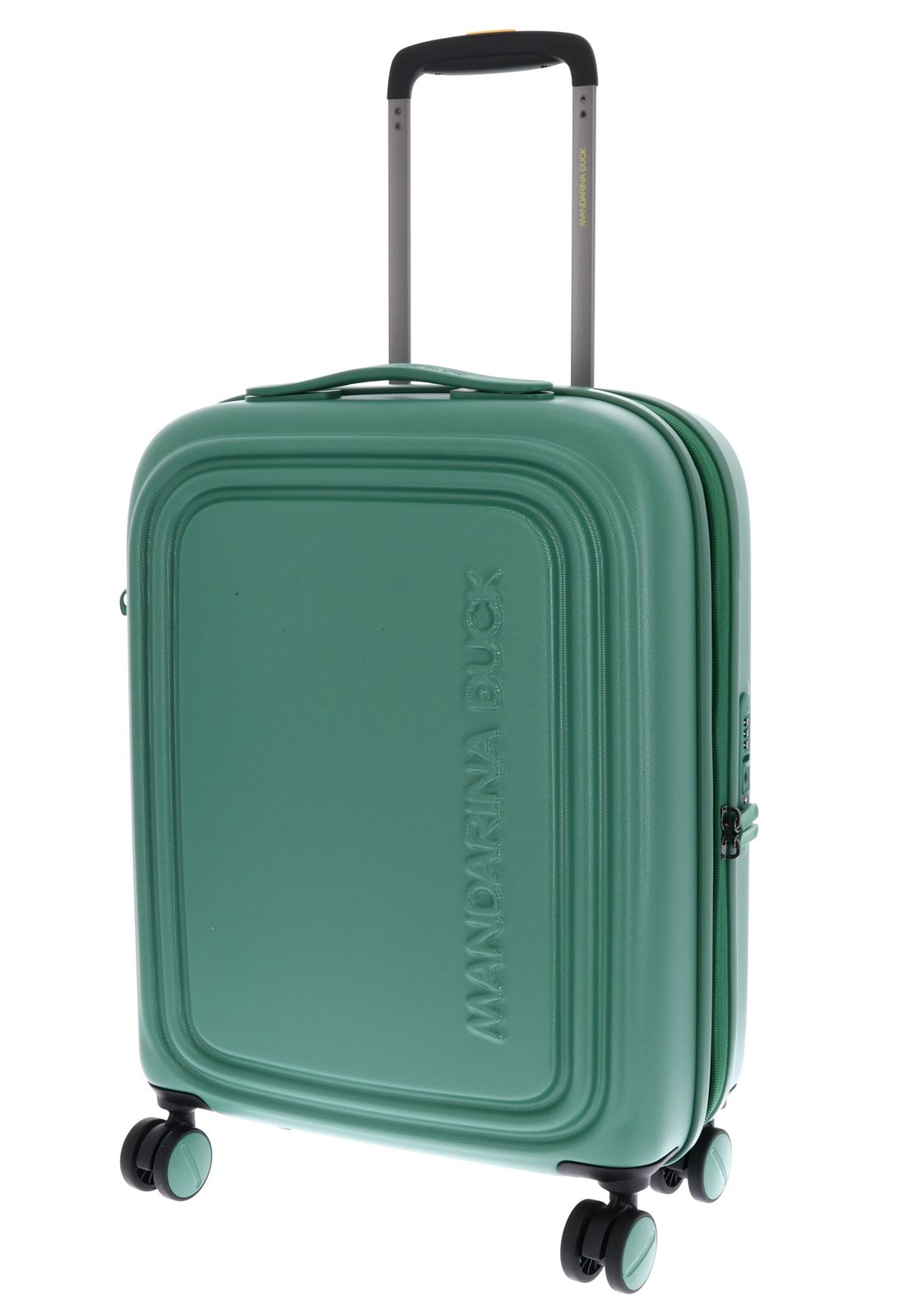 MANDARINA DUCK Logoduck + Expandable Cabin Trolley Foliage Green MANDARINA DUCK Logoduck + Expandable Cabin Trolley Foliage Green
