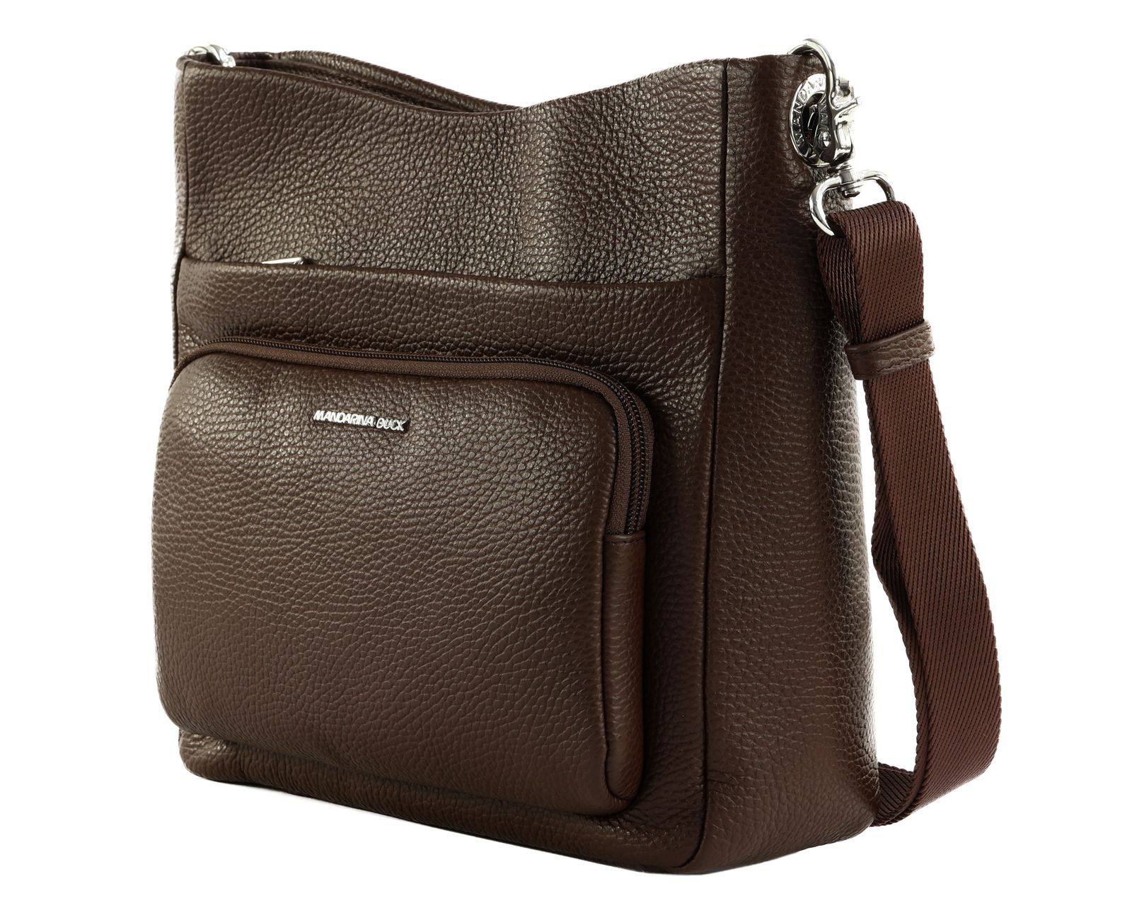 MANDARINA DUCK Mellow Leather Crossover Bag Espresso MANDARINA DUCK Mellow Leather Crossover Bag Espresso