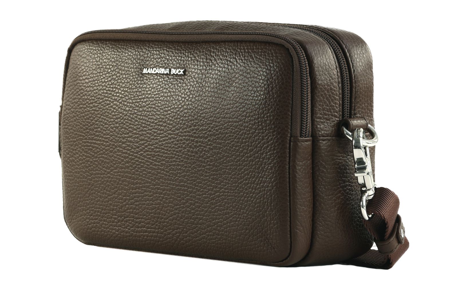 MANDARINA DUCK Mellow Leather Crossbody Camera Bag Espresso MANDARINA DUCK Mellow Leather Crossbody Camera Bag Espresso