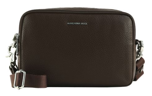 MANDARINA DUCK Mellow Leather Crossbody Camera Bag Espresso