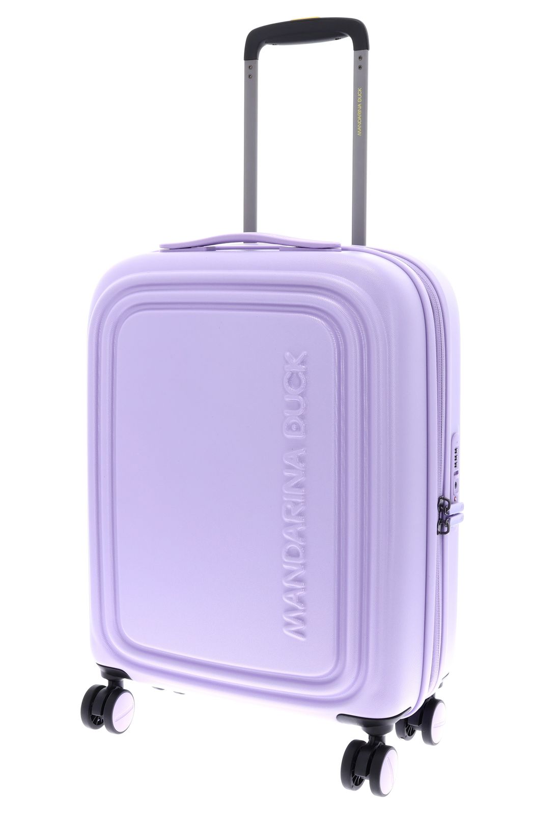 MANDARINA DUCK Logoduck + Expandable Cabin Trolley Frosty Lilac