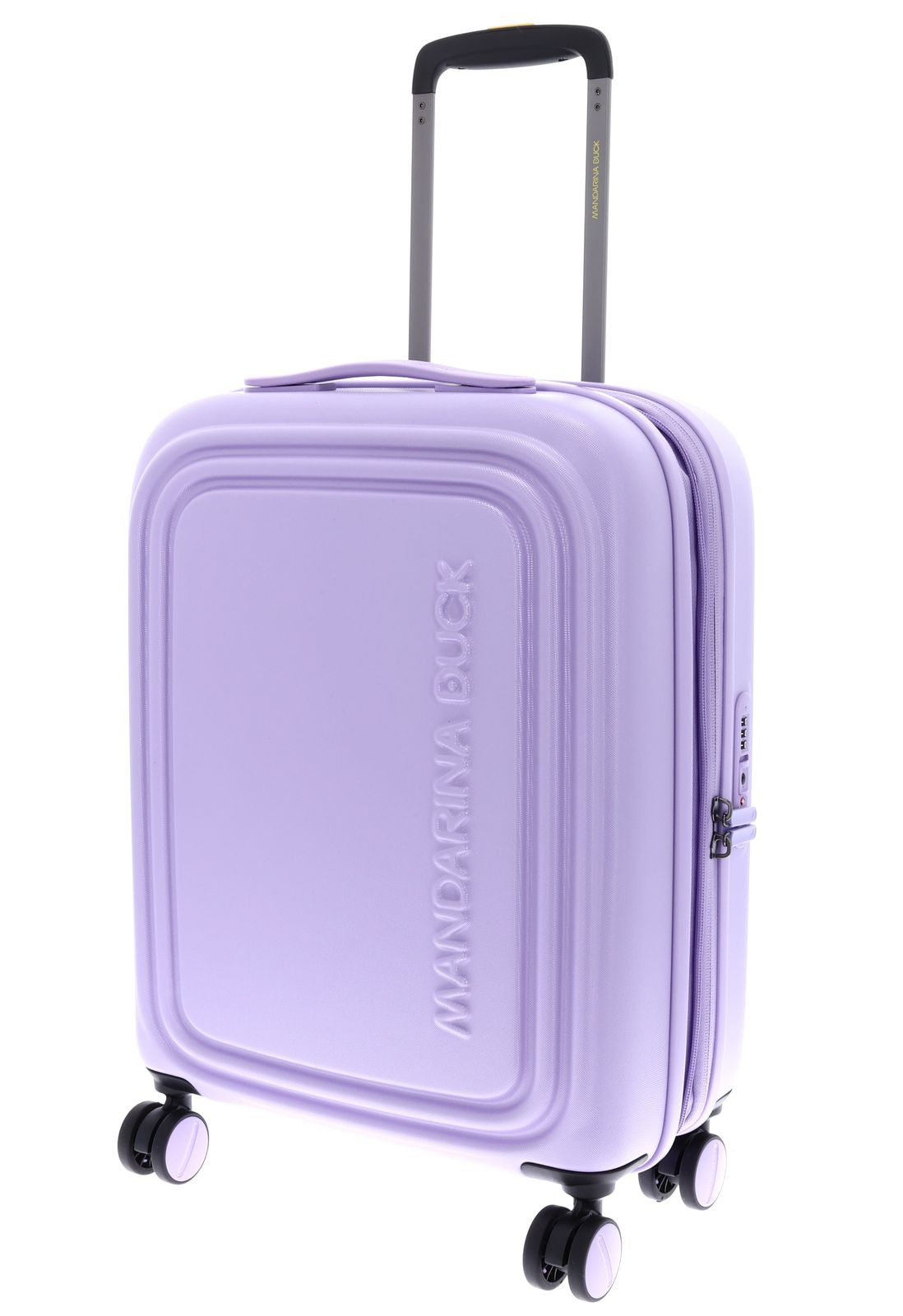 MANDARINA DUCK Logoduck + Expandable Cabin Trolley Frosty Lilac MANDARINA DUCK Logoduck + Expandable Cabin Trolley Frosty Lilac