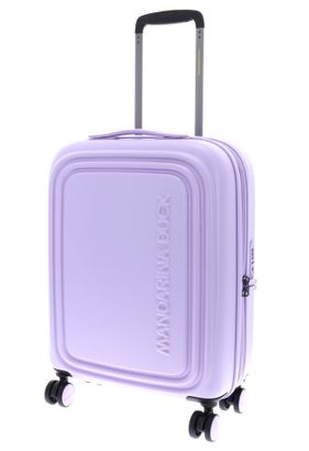 MANDARINA DUCK Logoduck + Expandable Cabin Trolley Frosty Lilac