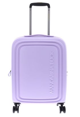 MANDARINA DUCK Logoduck + Expandable Cabin Trolley Frosty Lilac