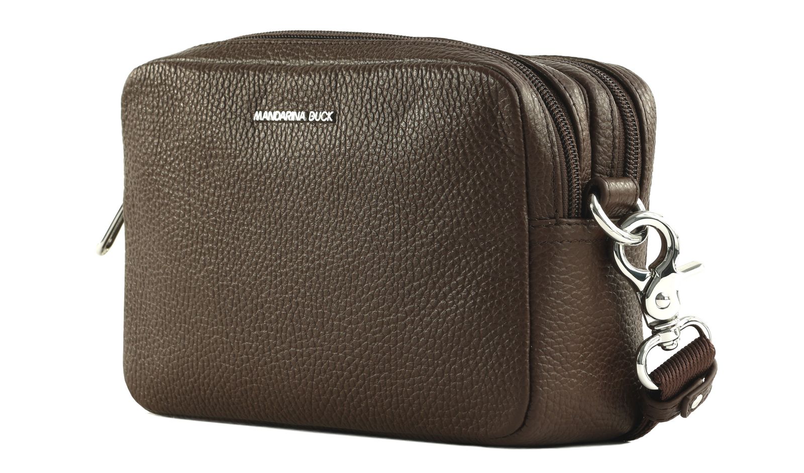 MANDARINA DUCK Mellow Leather Crossbody Camera Bag Espresso MANDARINA DUCK Mellow Leather Crossbody Camera Bag Espresso