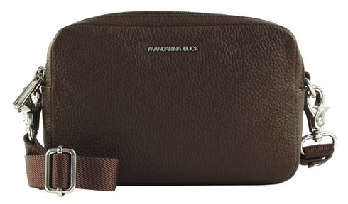 MANDARINA DUCK Mellow Leather Crossbody Camera Bag Espresso