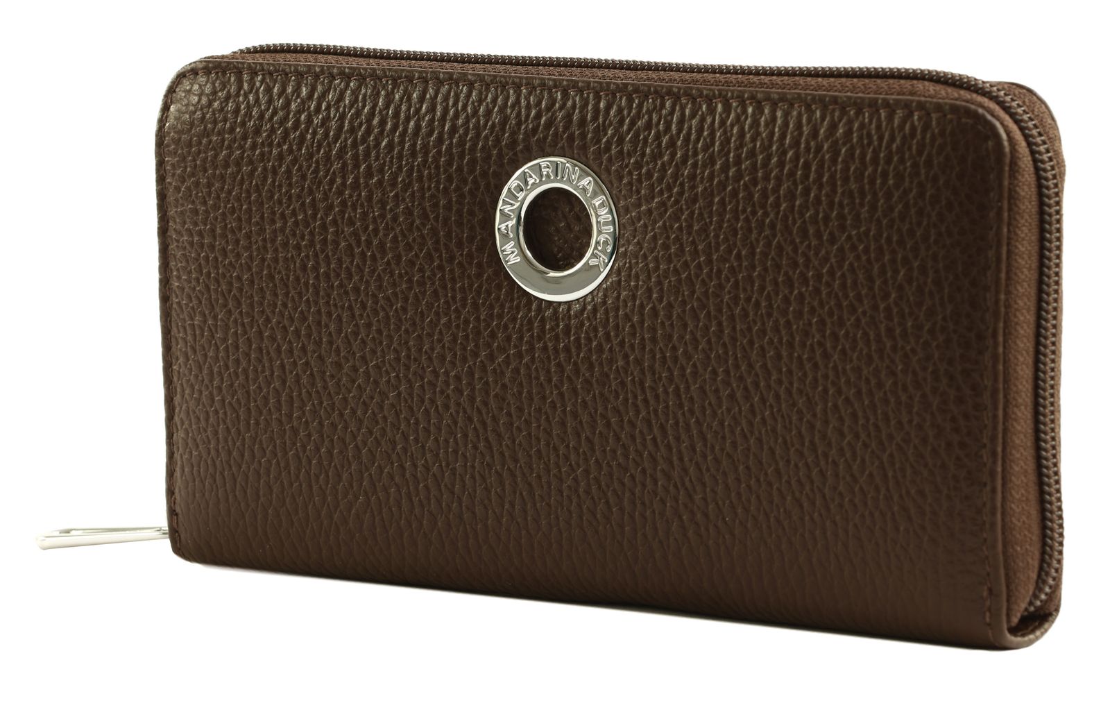 MANDARINA DUCK Mellow Leather Zip Around Wallet L Espresso