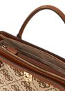 GUESS Audrey Logo Girlfriend Satchel Latte Logo