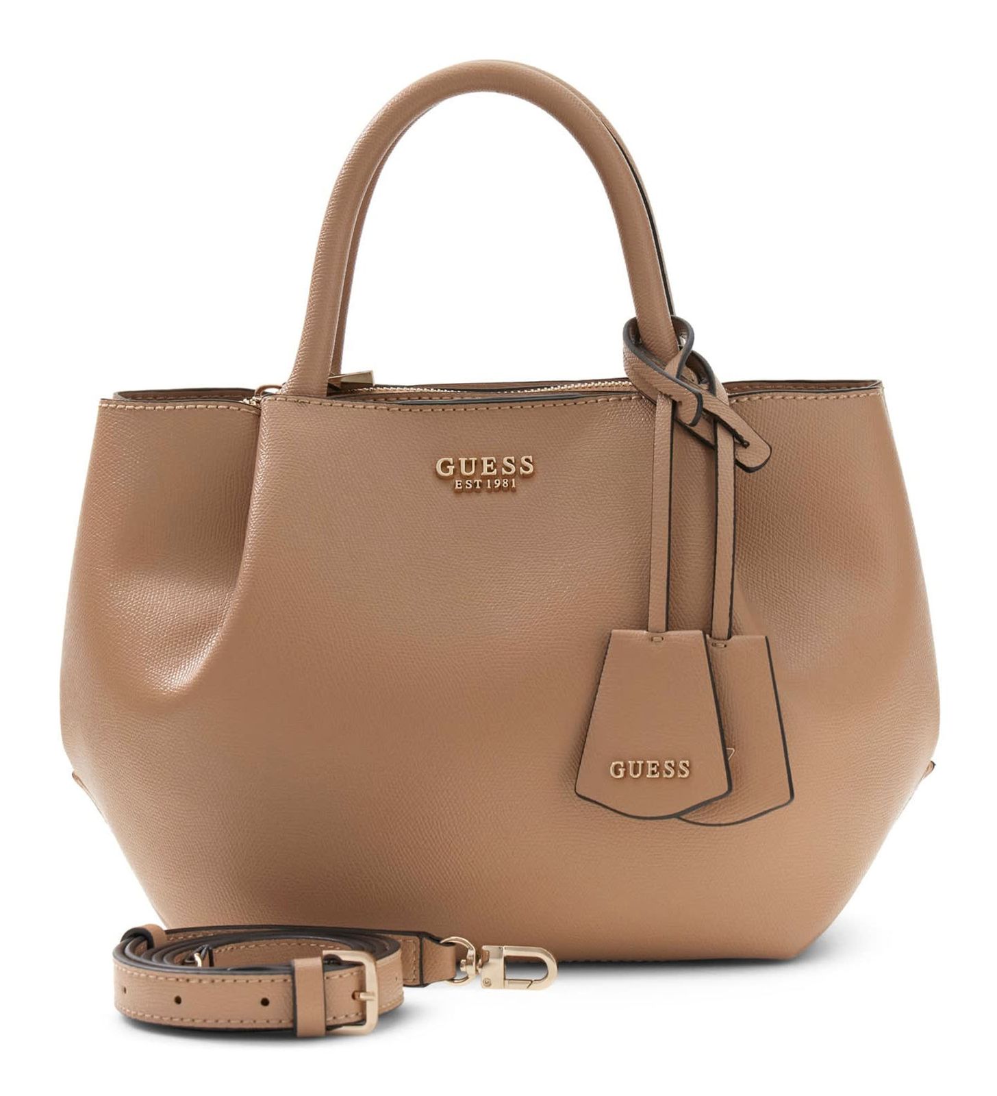 GUESS Amorette Girlfriend Satchel Beige