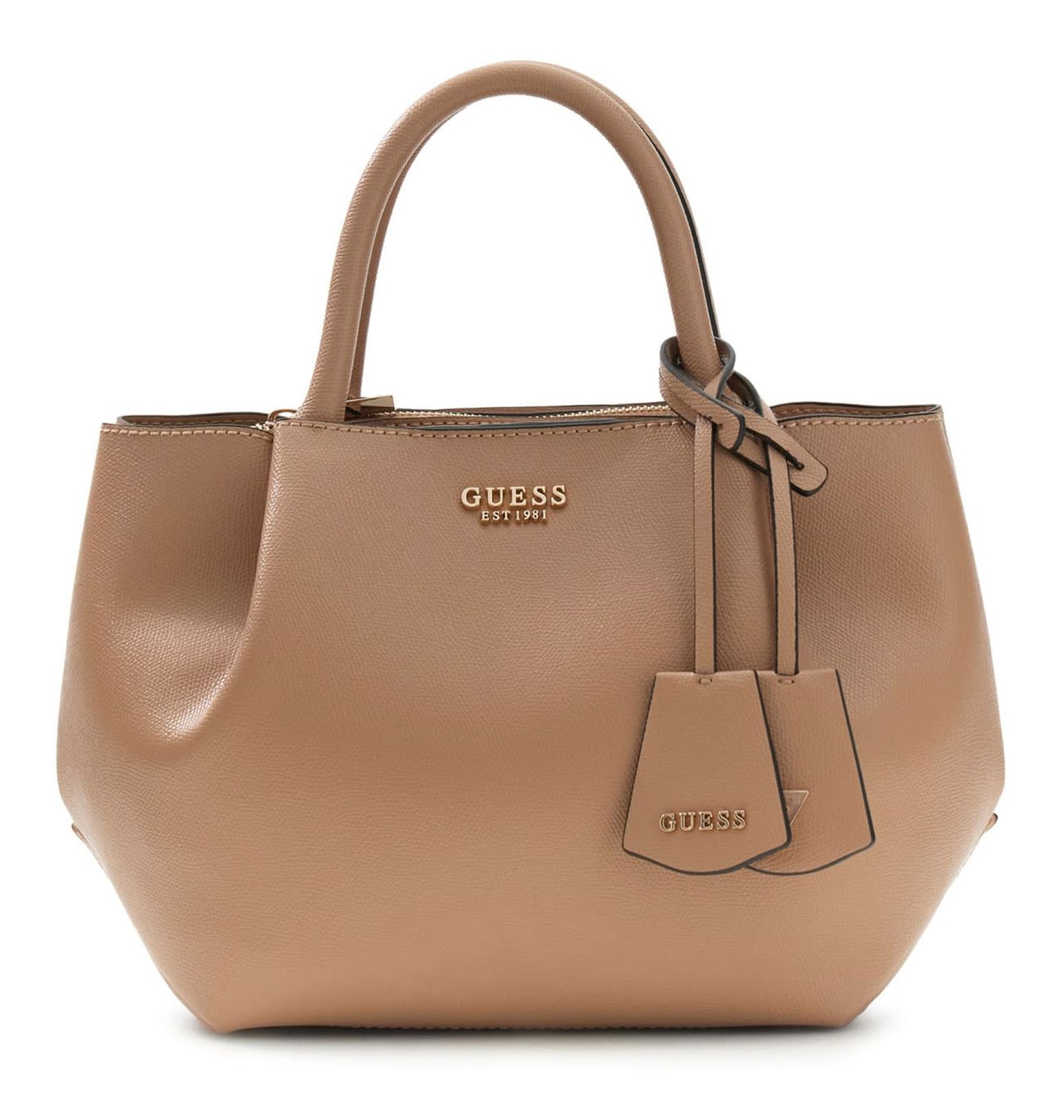 GUESS Amorette Girlfriend Satchel Beige GUESS Amorette Girlfriend Satchel Beige