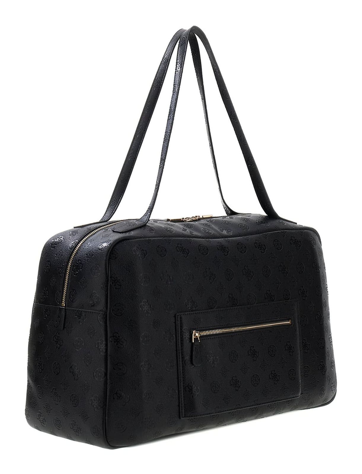 GUESS Devon Travel Tote Black Logo GUESS Devon Travel Tote Black Logo