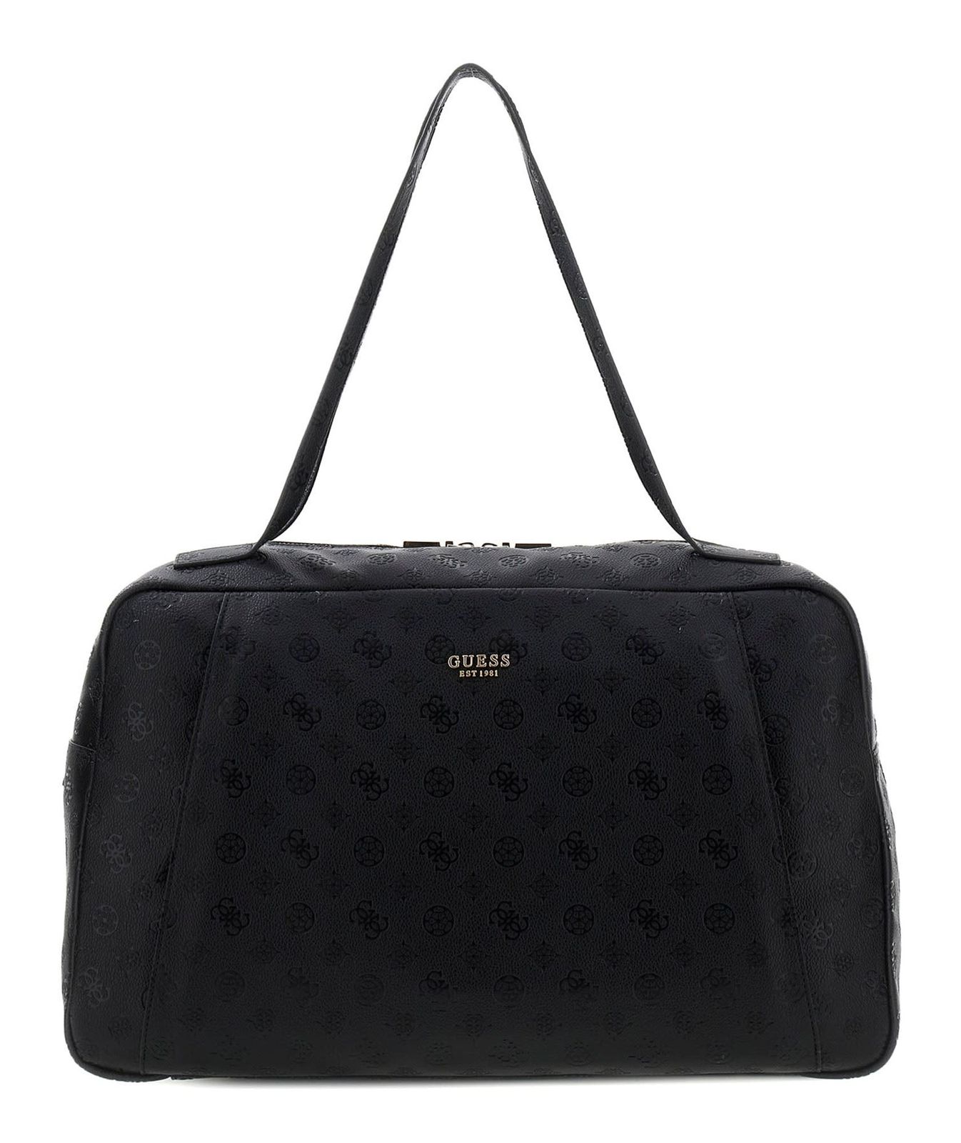 GUESS Devon Travel Tote Black Logo
