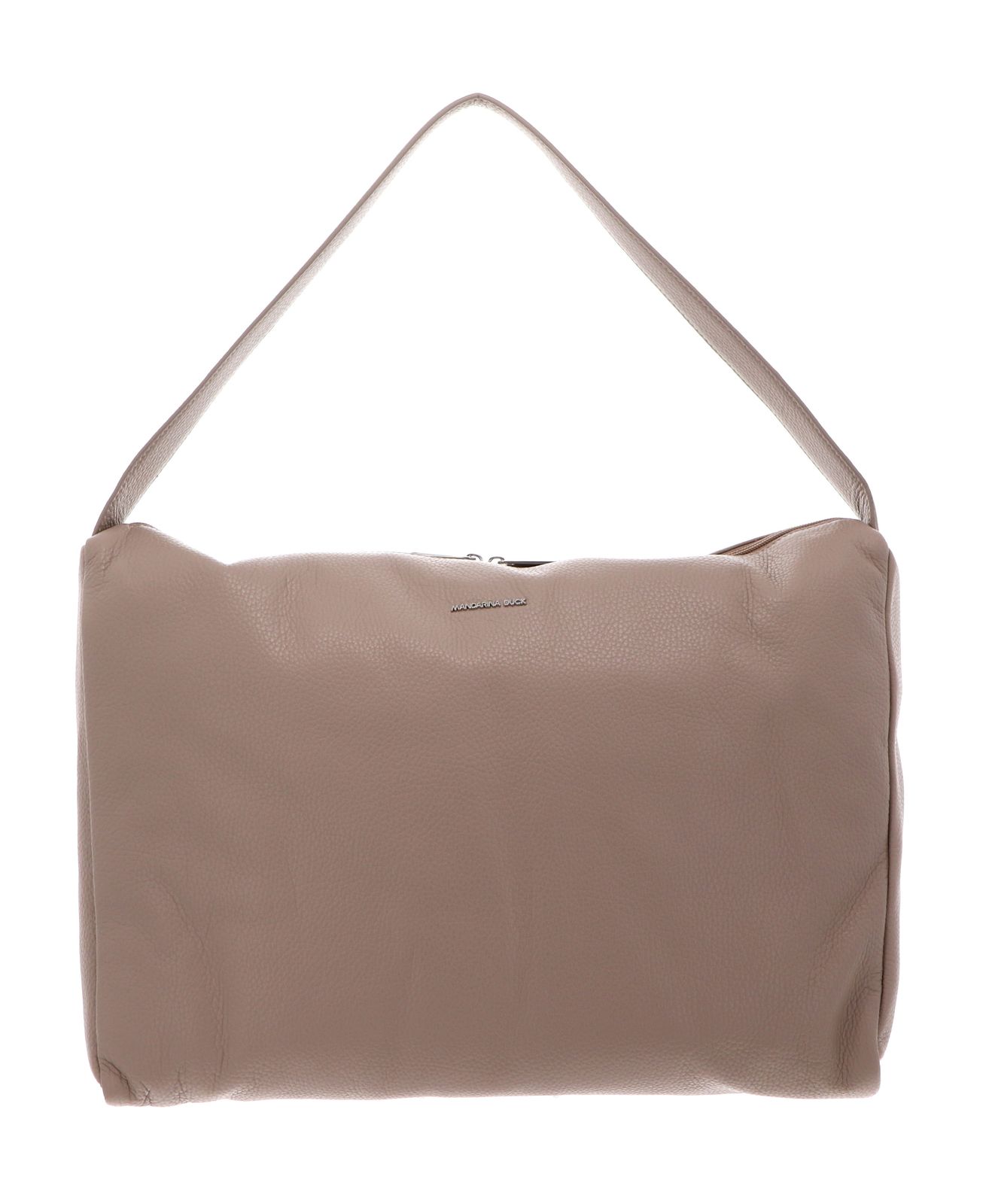 MANDARINA DUCK Mellow Leather Hobo Bag Warm Taupe MANDARINA DUCK Mellow Leather Hobo Bag Warm Taupe