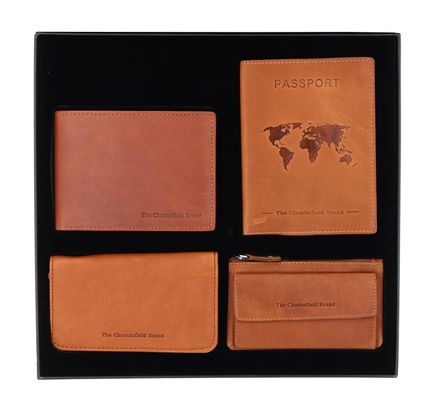 The Chesterfield Brand Gift Set Leather Men's Cognac The Chesterfield Brand Gift Set Leather Men's Cognac