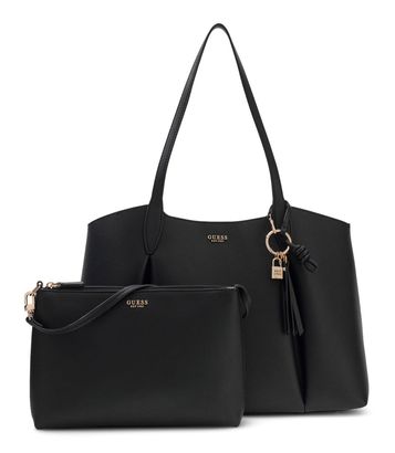 GUESS Melody 2 In 1 Tote Black GUESS Melody 2 In 1 Tote Black