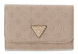 GUESS Wilder Travel Passport Organizer Taupe Logo GUESS Wilder Travel Passport Organizer Taupe Logo