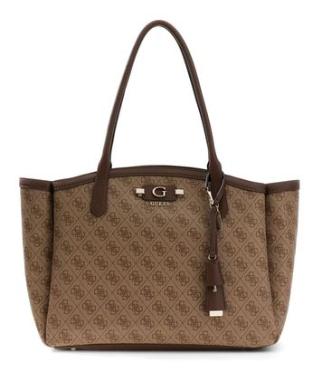 GUESS Lindsey Tote Latte Logo