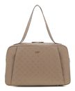 GUESS Devon Travel Tote Taupe Logo