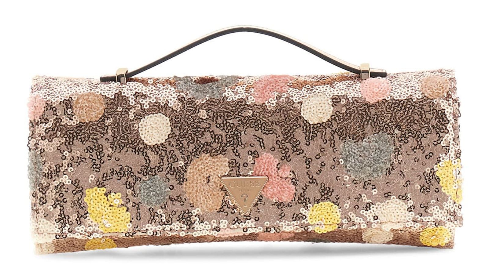 GUESS Tasmin Top Handle Clutch Floral Multi