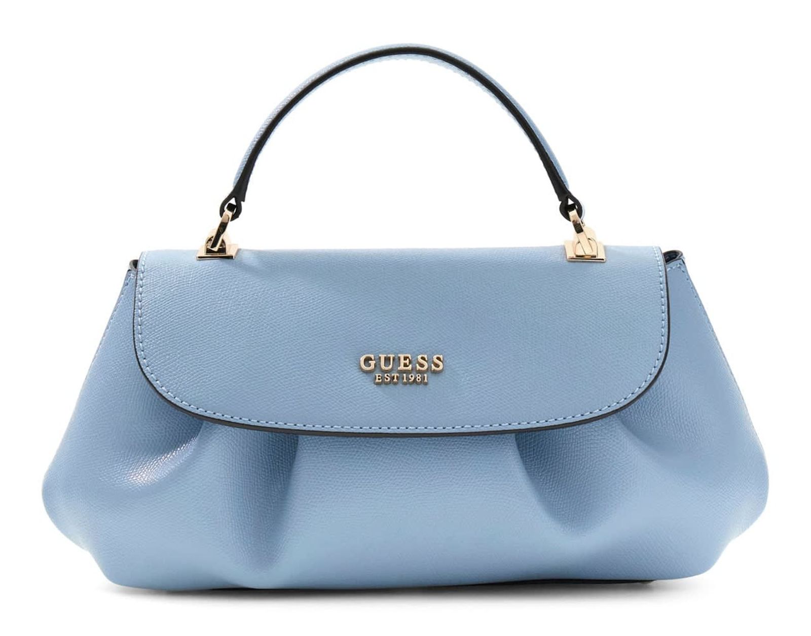 GUESS Amorette Top Handle Flap Bag Light Blue